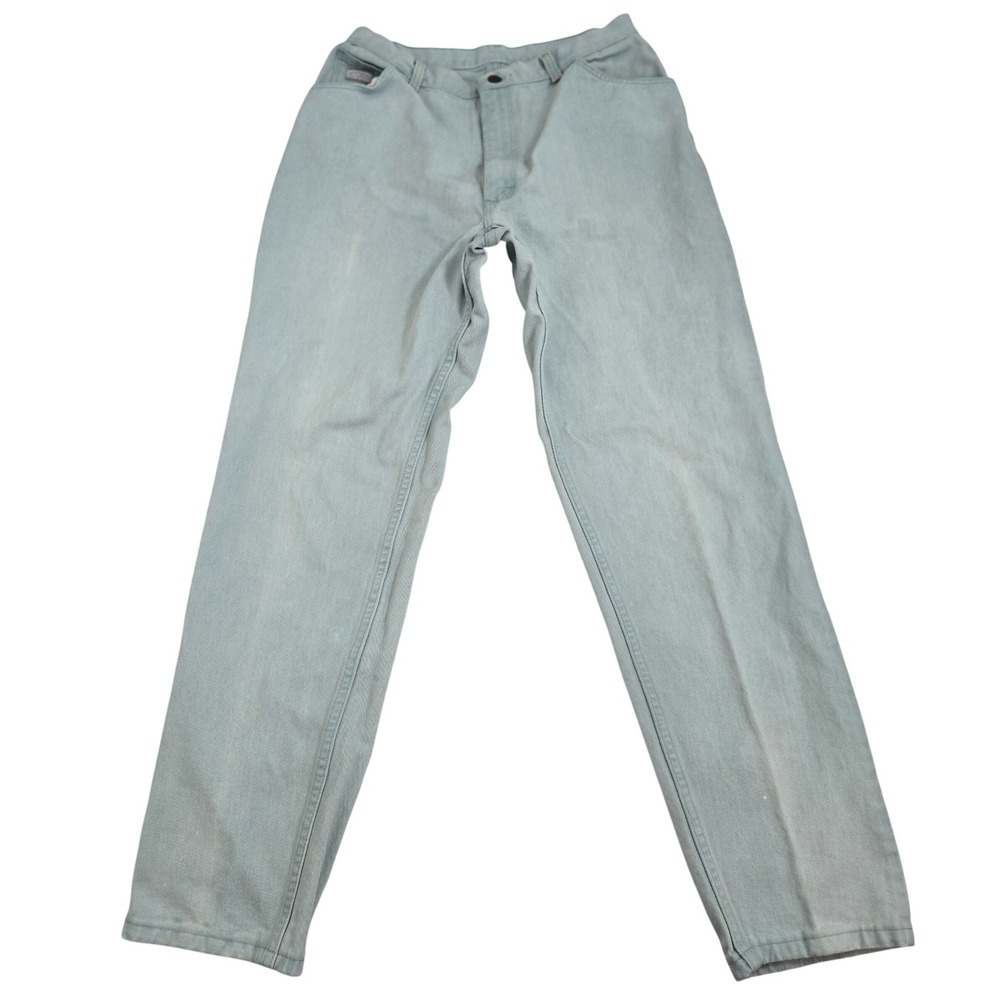 Vintage Wrangler For Women Mom Jeans 16x32 High Waist Distressed Faded Y2K